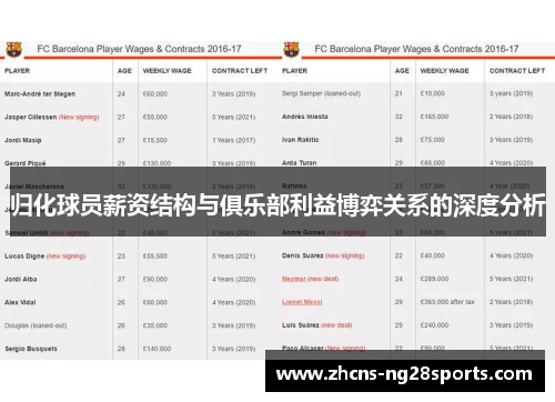 归化球员薪资结构与俱乐部利益博弈关系的深度分析