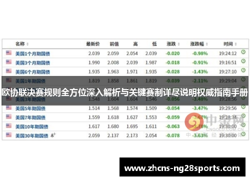 欧协联决赛规则全方位深入解析与关键赛制详尽说明权威指南手册